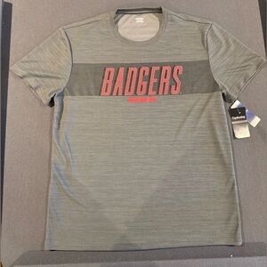 Captivating - Wisconsin Badgers Graphic Gray Shirt Men’s 2XL NWT